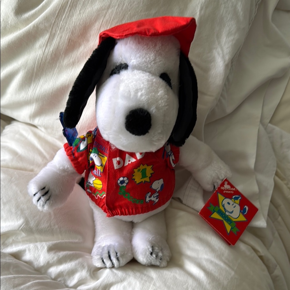 Red and White Plush Snoopy